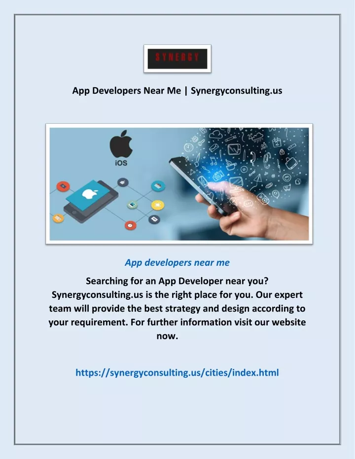 app developers near me synergyconsulting us