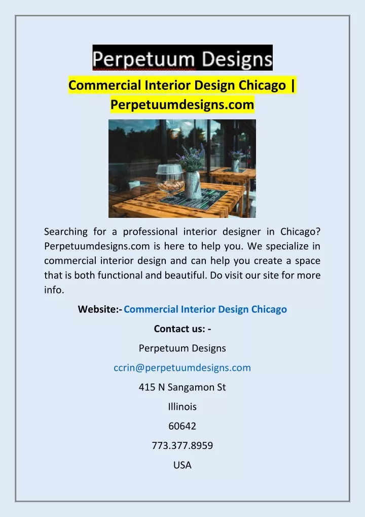 commercial interior design chicago