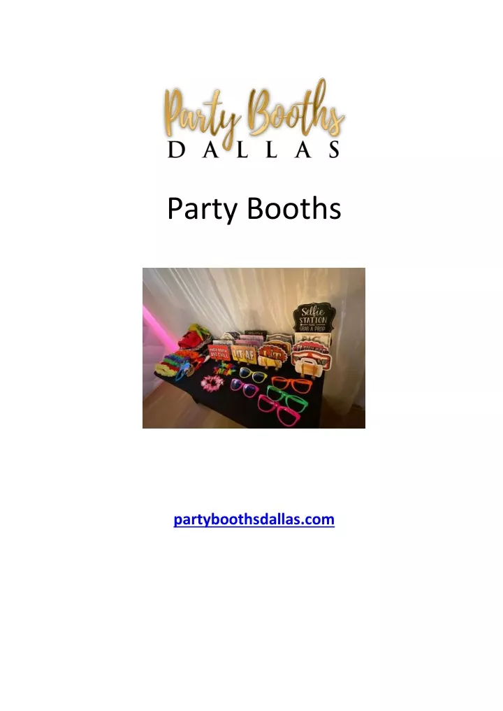 party booths