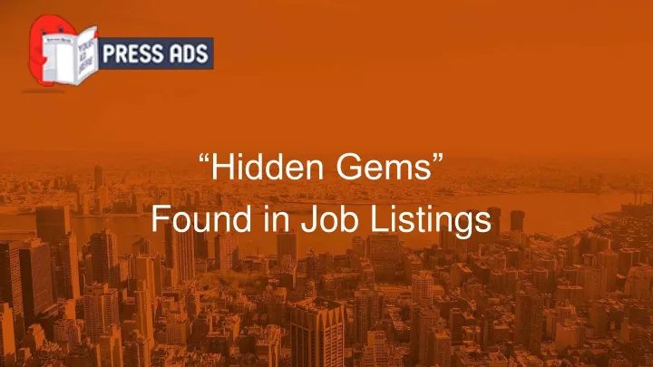 hidden gems found in job listings