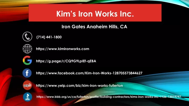 kim s iron works inc