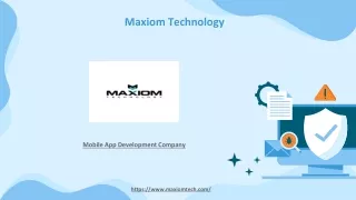 Mobile App Development Company - Maxiom Technology