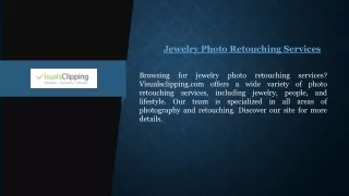 Jewelry Photo Retouching Services Visualsclipping.com
