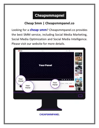 Cheap Smm | Cheapsmmpanel.co