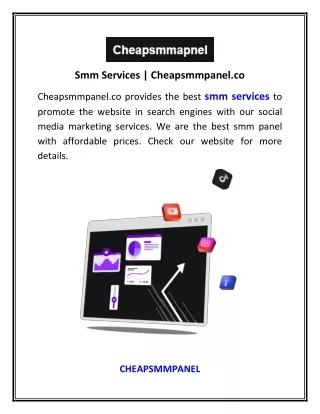 Smm Services | Cheapsmmpanel.co