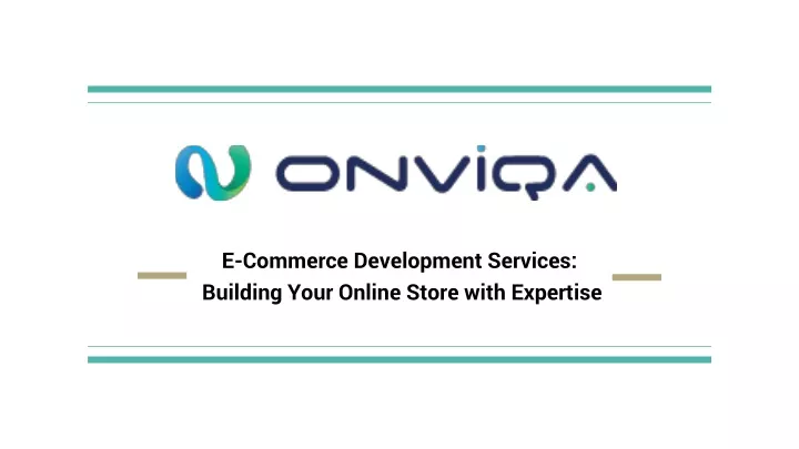 e commerce development services building your