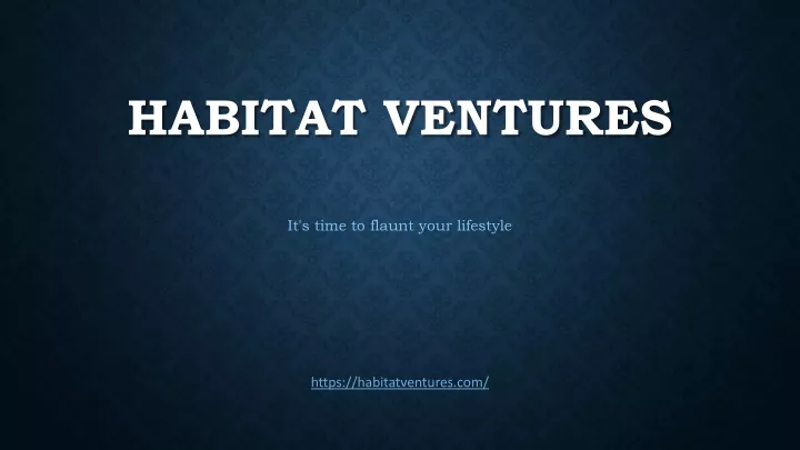 habitat ventures