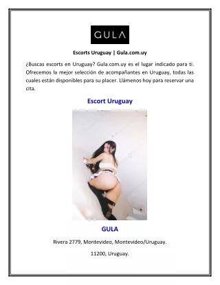 Escorts Uruguay | Gula.com.uy