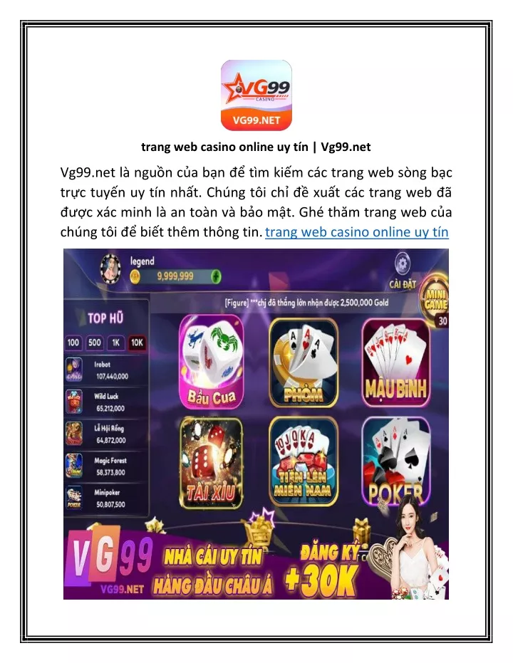 trang web casino online uy t n vg99 net