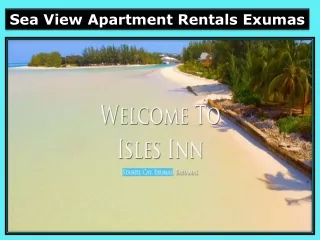 Sea View Apartment Rentals Exumas