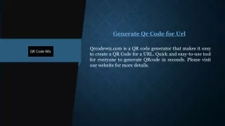 Generate Qr Code for Url  Qrcodewiz.com