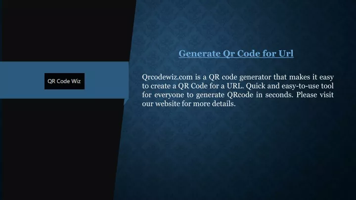 generate qr code for url