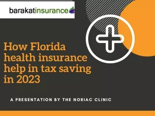 How Florida health insurance help in tax saving in 2023