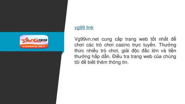 vg99 link vg99vn net cung c p trang