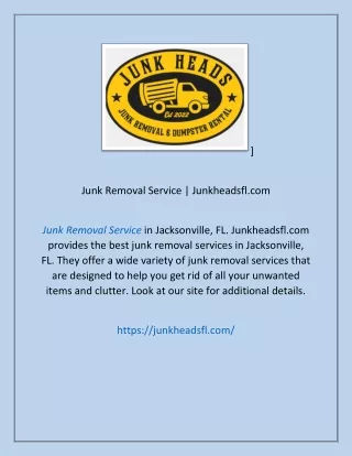 Junk Removal Service | Junkheadsfl.com