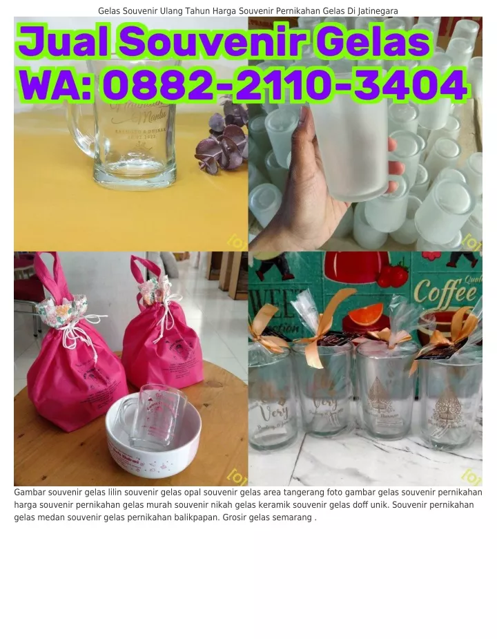 gelas souvenir ulang tahun harga souvenir