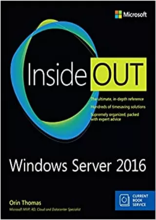 READ Windows Server 2016 Inside Out