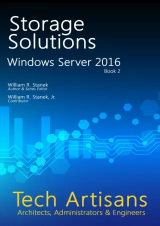 DOWNLOAD Windows Server 2016 Storage Solutions Tech Artisans Library