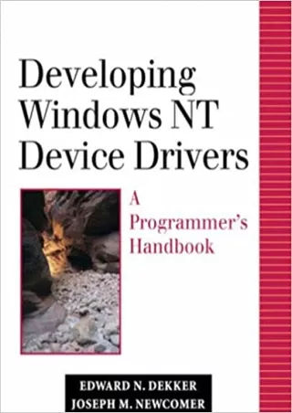 DOWNLOAD Developing Windows NT Device Drivers A Programmer s Handbook