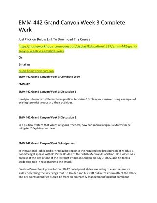 emm 442 grand canyon week 3 complete work