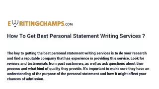 how-to-get-best-personal-statement-writing-services