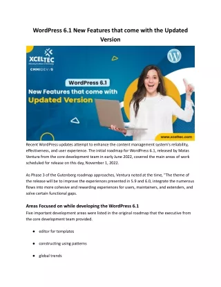 wordpress 6 1 new features that come with