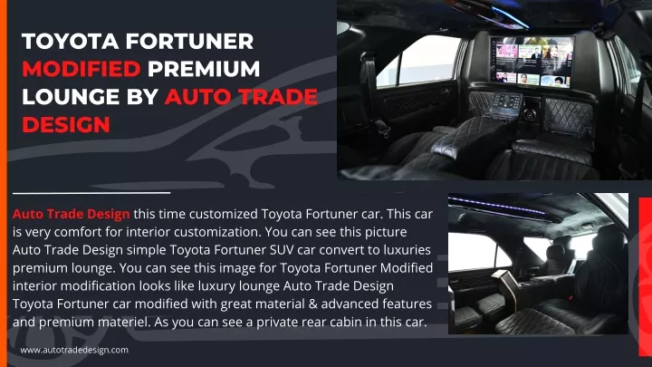 toyota fortuner modified premium lounge by auto