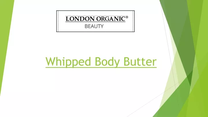 whipped body butter