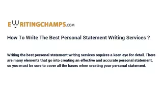 how-to-write-the-best-personal-statement-writing-services