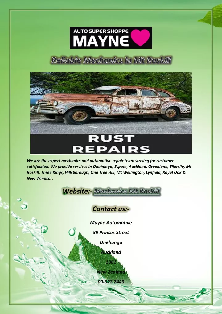 we are the expert mechanics and automotive repair