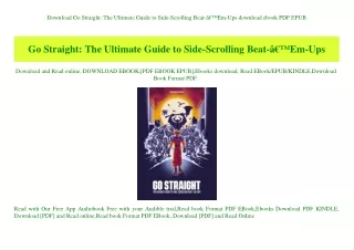 Download Go Straight The Ultimate Guide to Side-Scrolling Beat-Ã¢Â€Â™Em-Ups download ebook PDF EPUB