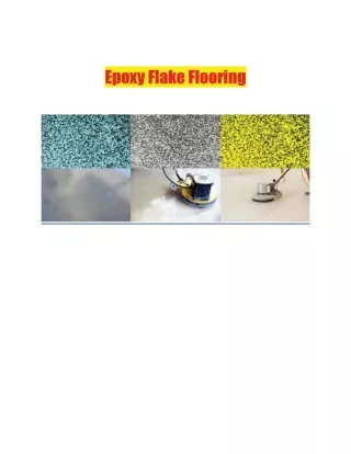 Epoxy Flake Flooring