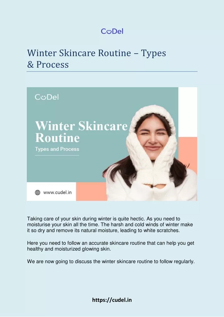 winter skincare routine types process
