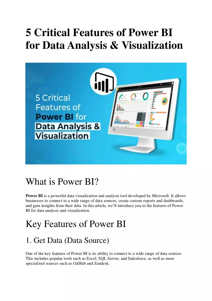 5 critical features of power bi for data analysis