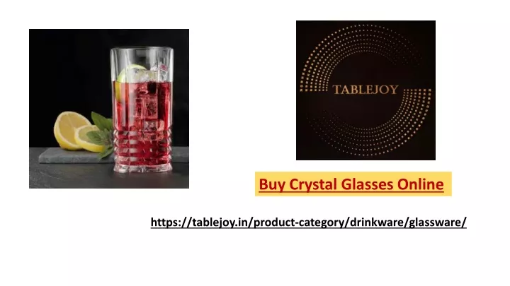 buy crystal glasses online