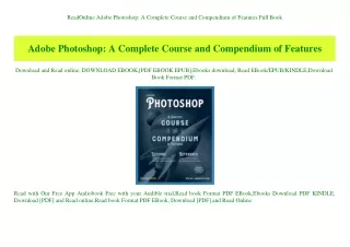 ReadOnline Adobe Photoshop A Complete Course and Compendium of Features Full Book