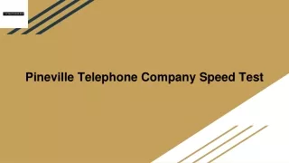 Pineville Telephone Company Speed Test