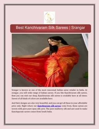 Best Kanchivaram Silk Sarees