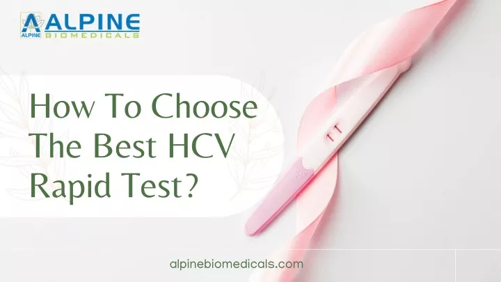 how to choose the best hcv rapid test