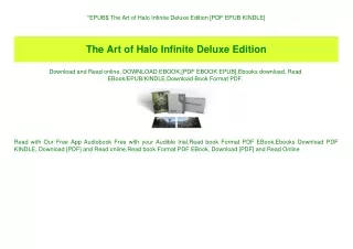 EPUB$ The Art of Halo Infinite Deluxe Edition [PDF EPUB KINDLE]