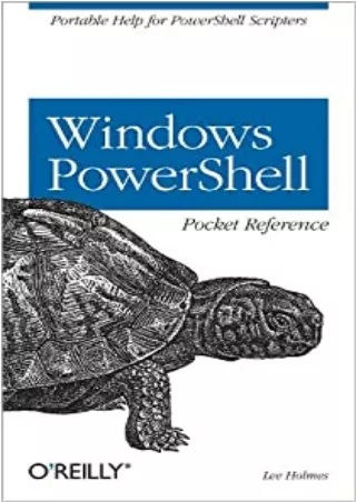 EBOOK Windows Powershell Pocket Reference Pocket Reference O Reilly