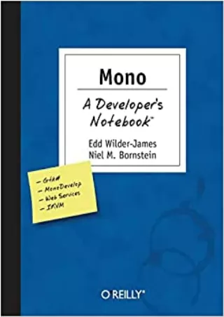 DOWNLOAD Mono A Developer s Notebook