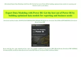 download expert data modeling with power