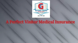 A Perfect Visitor Medical Insurance