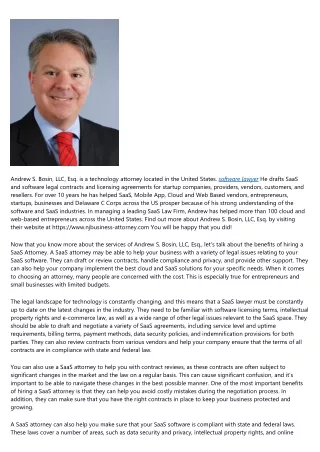 andrew s bosin llc esq is a technology attorney