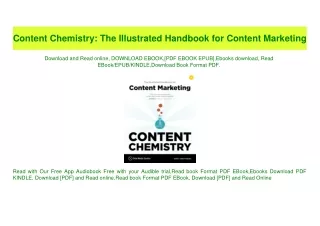 (READ)^ Content Chemistry The Illustrated Handbook for Content Marketing [PDF EBOOK EPUB]