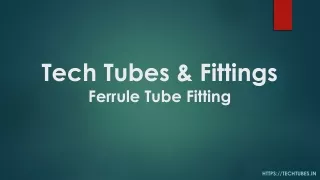 tech tubes fittings ferrule tube fitting
