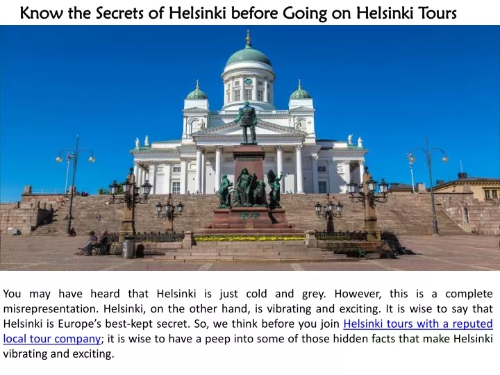 know the secrets of helsinki before going