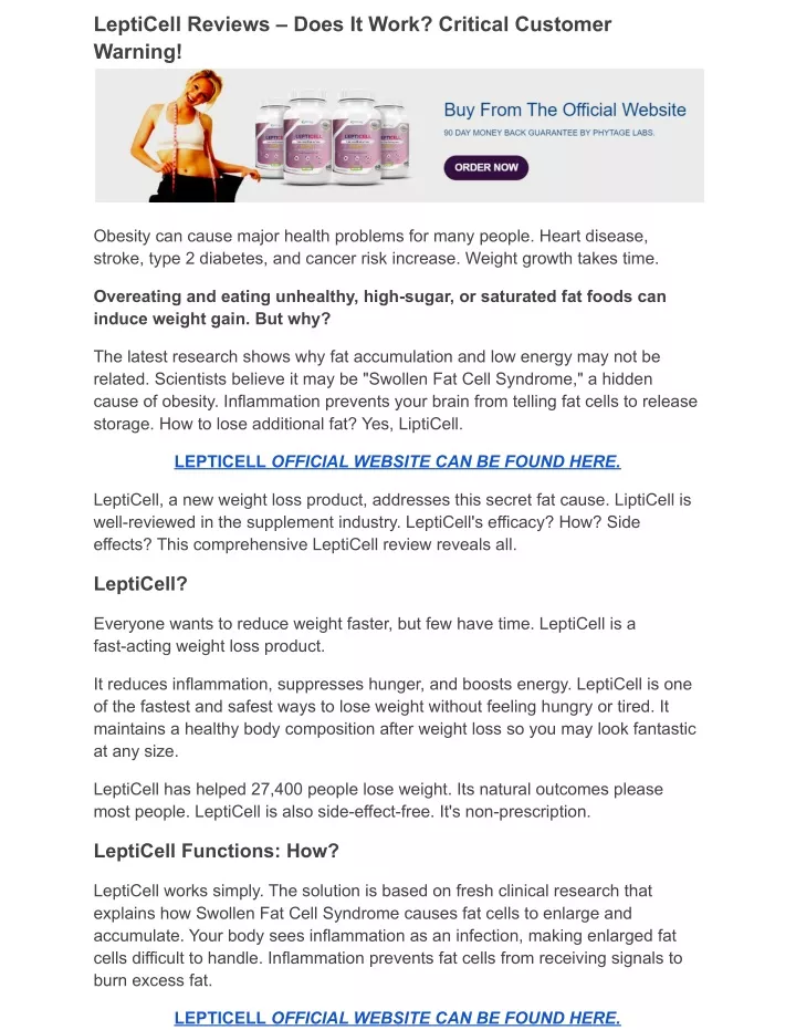 lepticell reviews does it work critical customer