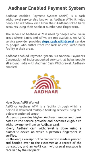 Start a Profitable AEPS Money Transfer Distributor Business in India?